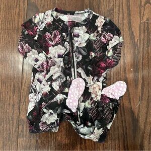 Little Bum Bums floral sleeper size 3-6m